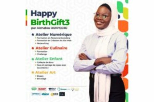 Article : Aïchatou Oukpedjo impacte avec le HappybirthGift